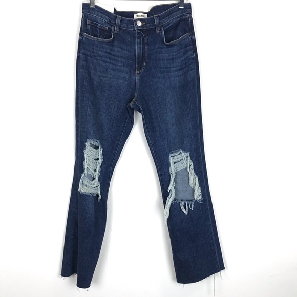 L’AGENCE Jordan High Rise Cropped Straight Jeans